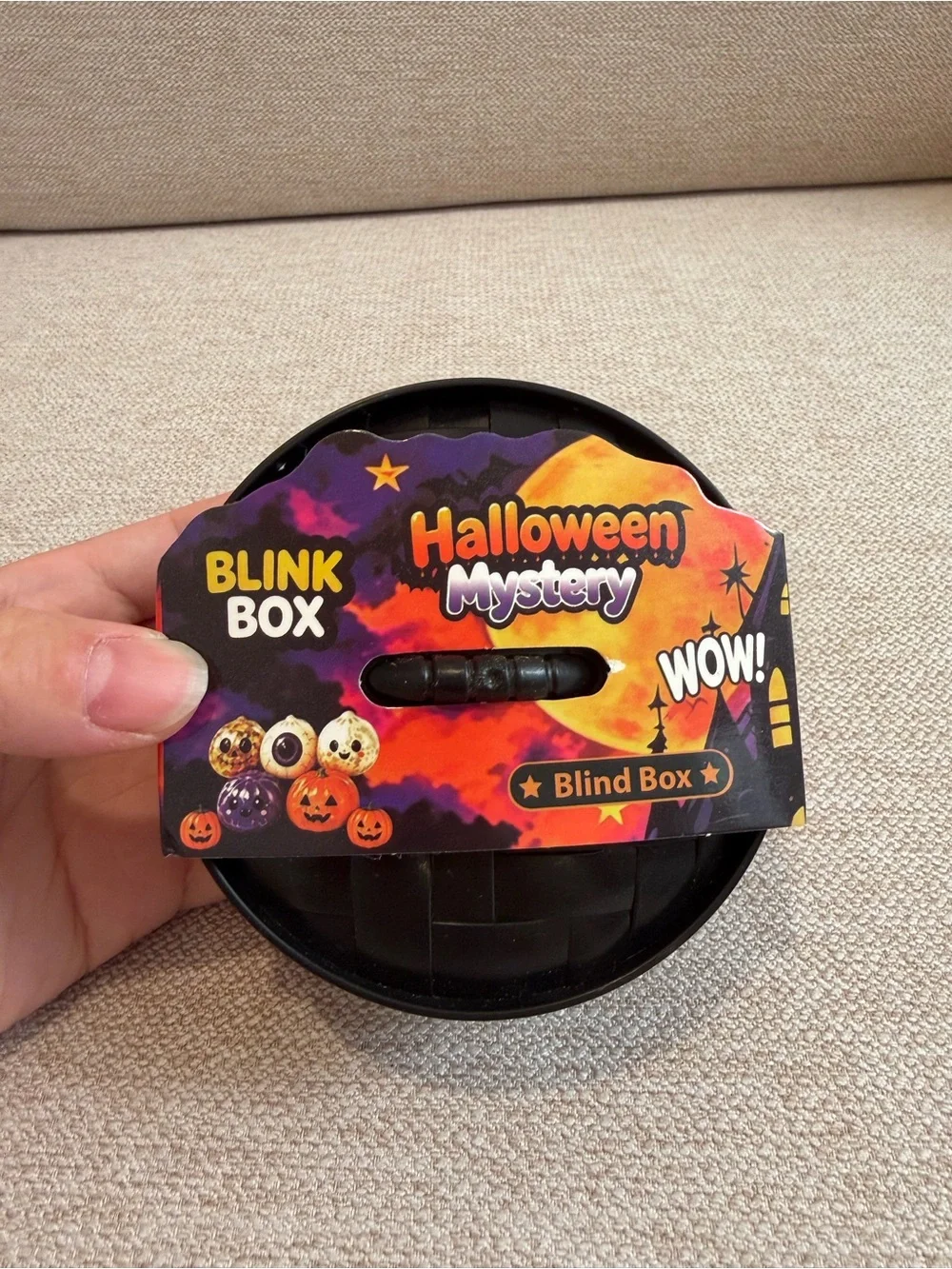 1 PC NEW VIRAL Halloween Sugar Squishy Dumplings Glitter Toy Squishy Blink Box